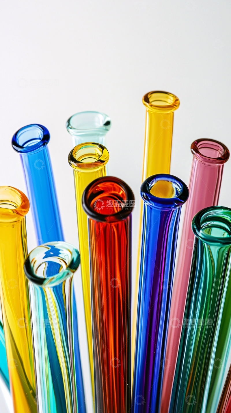 高清大图下载【趣麦麦图】彩色玻璃管