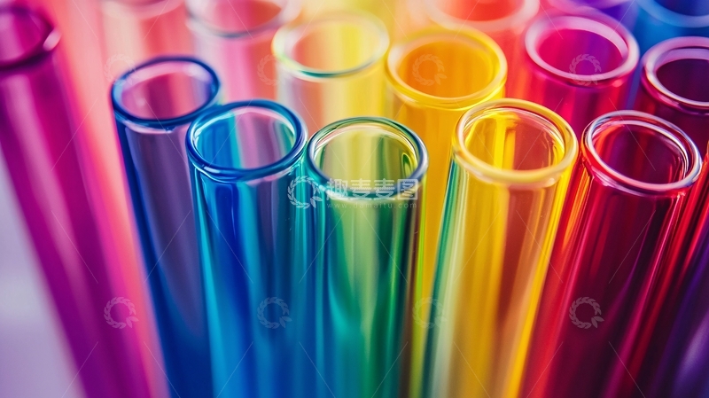 高清大图下载【趣麦麦图】彩虹试管