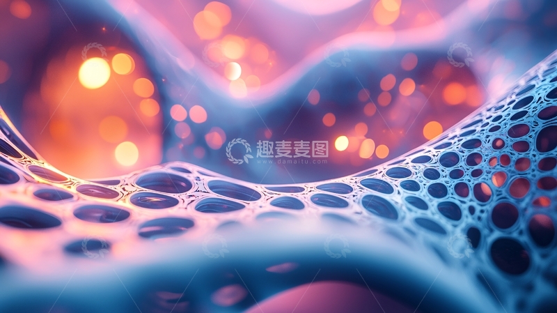 高清大图下载【趣麦麦图】抽象细胞结构