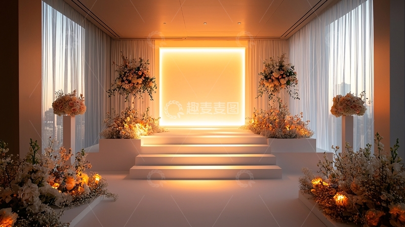 高清大图下载【趣麦麦图】明亮婚礼场景