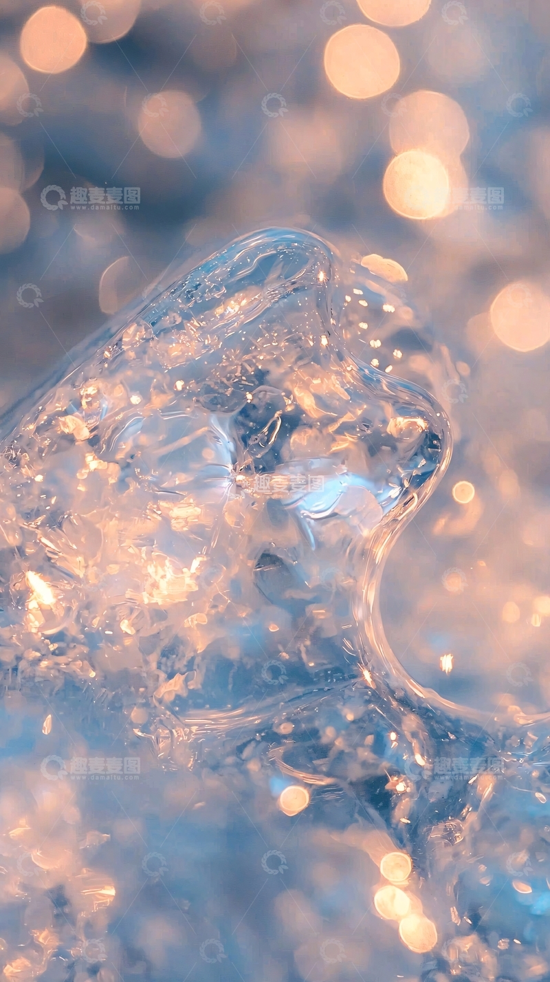 高清大图下载【趣麦麦图】冰块特写