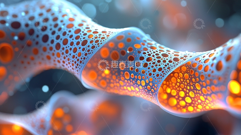 高清大图下载【趣麦麦图】螺旋状细胞结构体