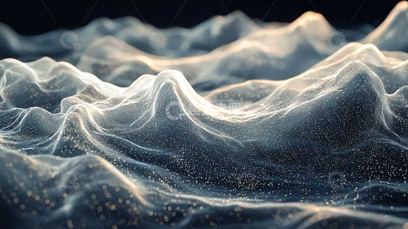 高清大图下载【趣麦麦图】光影下的抽象山脉