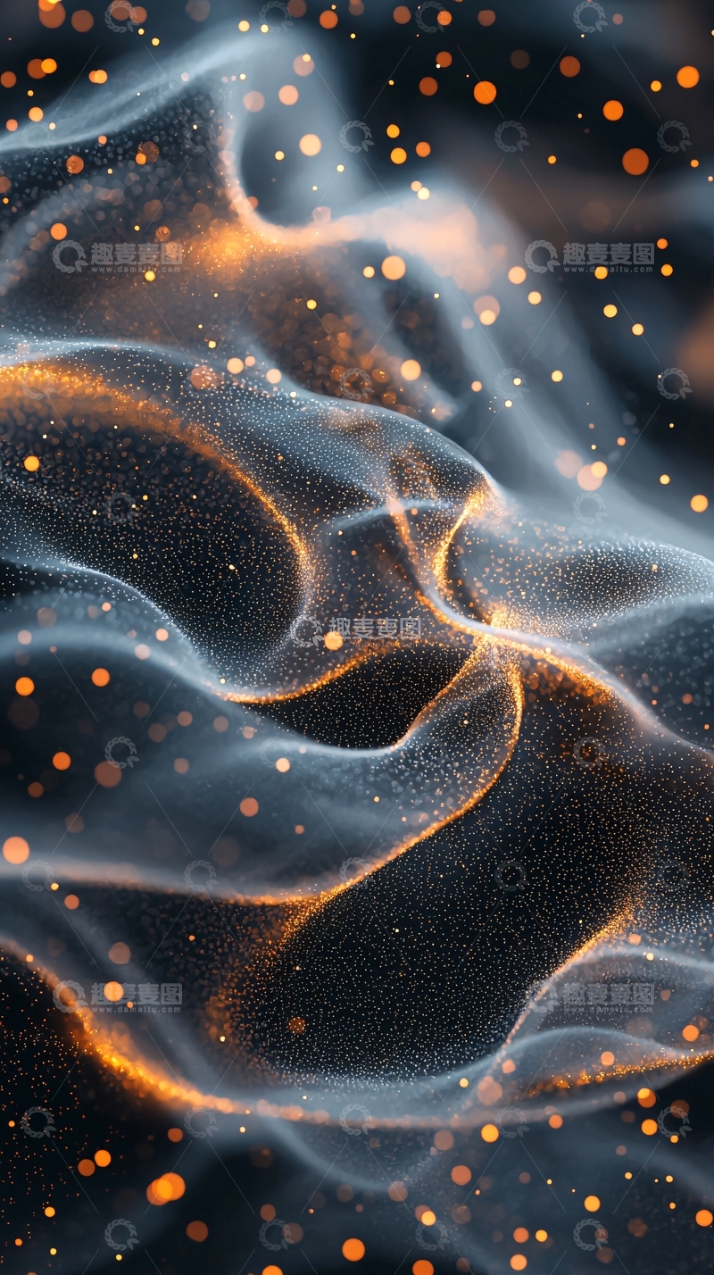 高清大图下载【趣麦麦图】朦胧光晕流动曲线