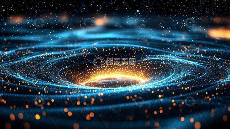 高清大图下载【趣麦麦图】蓝色星空漩涡