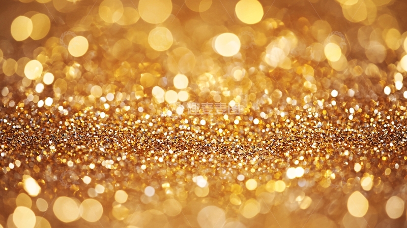 高清大图下载【趣麦麦图】金色闪光背景