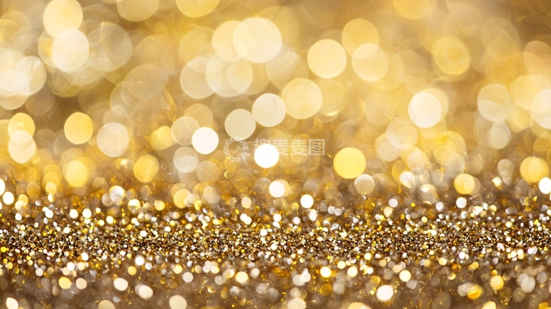高清大图下载【趣麦麦图】金色闪光背景
