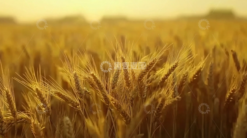 高清大图下载【趣麦麦图】金黄麦浪