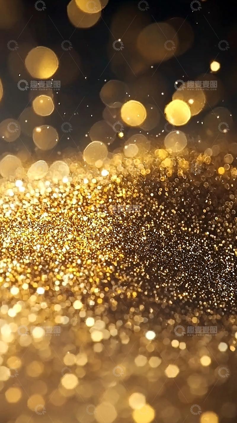 高清大图下载【趣麦麦图】金色闪光背景