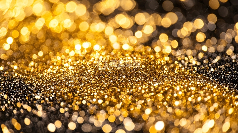 高清大图下载【趣麦麦图】金色闪光背景