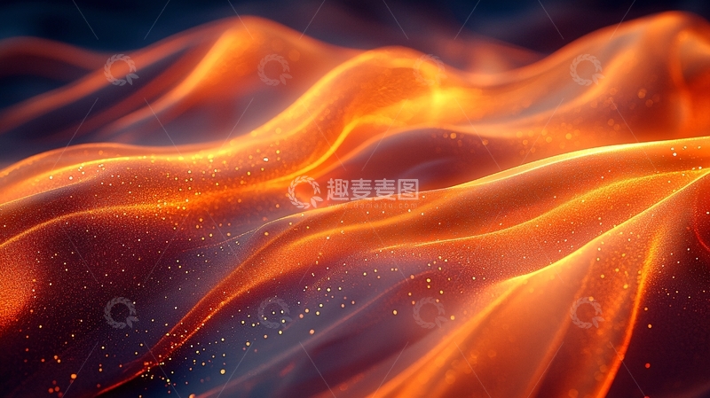 高清大图下载【趣麦麦图】火焰般的抽象波浪