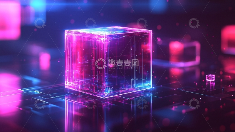 高清大图下载【趣麦麦图】科技感立方体5