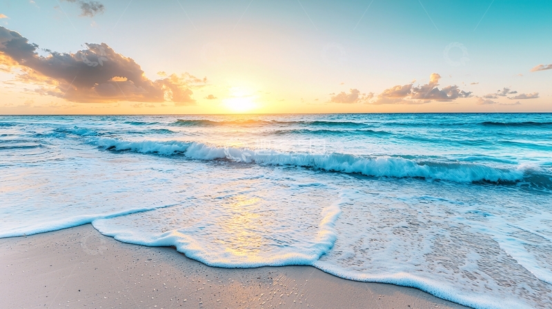 高清大图下载【趣麦麦图】海边日出