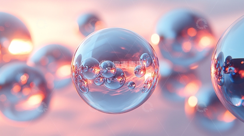 高清大图下载【趣麦麦图】球体折射天空云彩