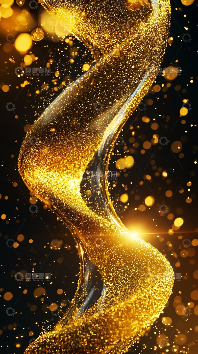 高清大图下载【趣麦麦图】金色螺旋