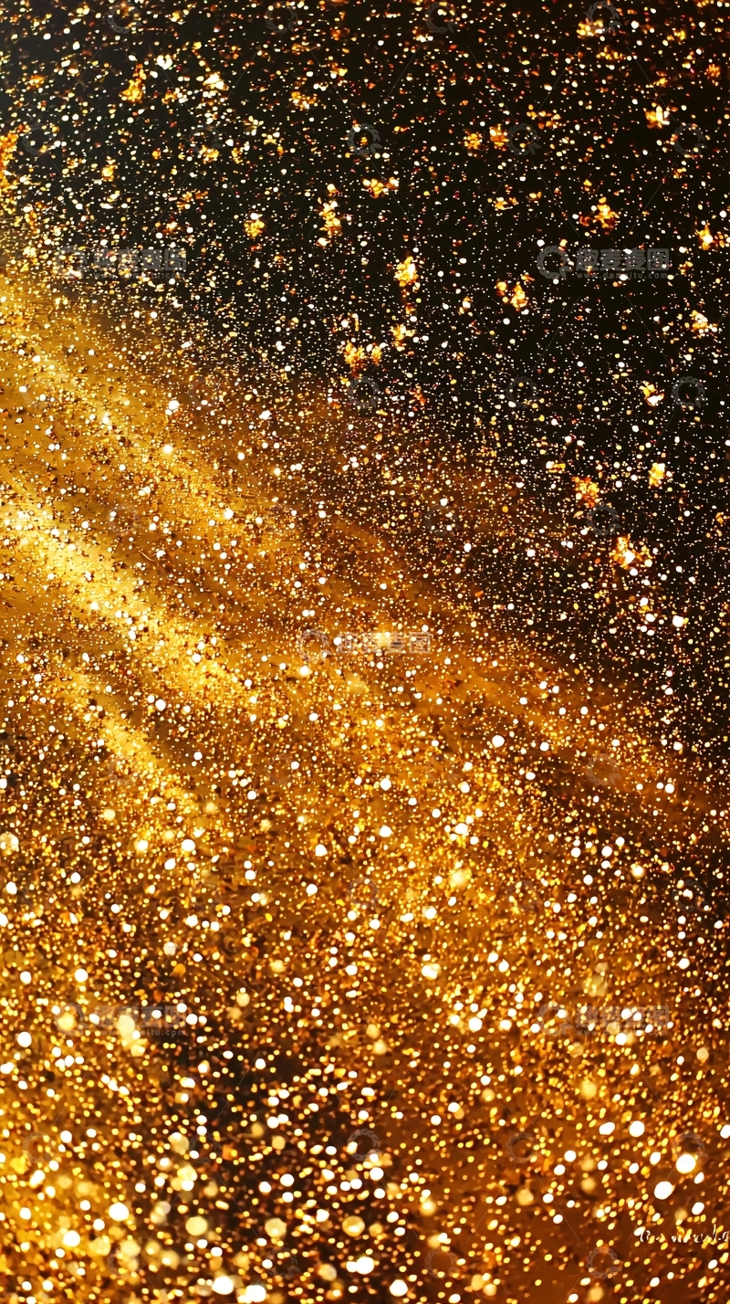 高清大图下载【趣麦麦图】金色星光背景