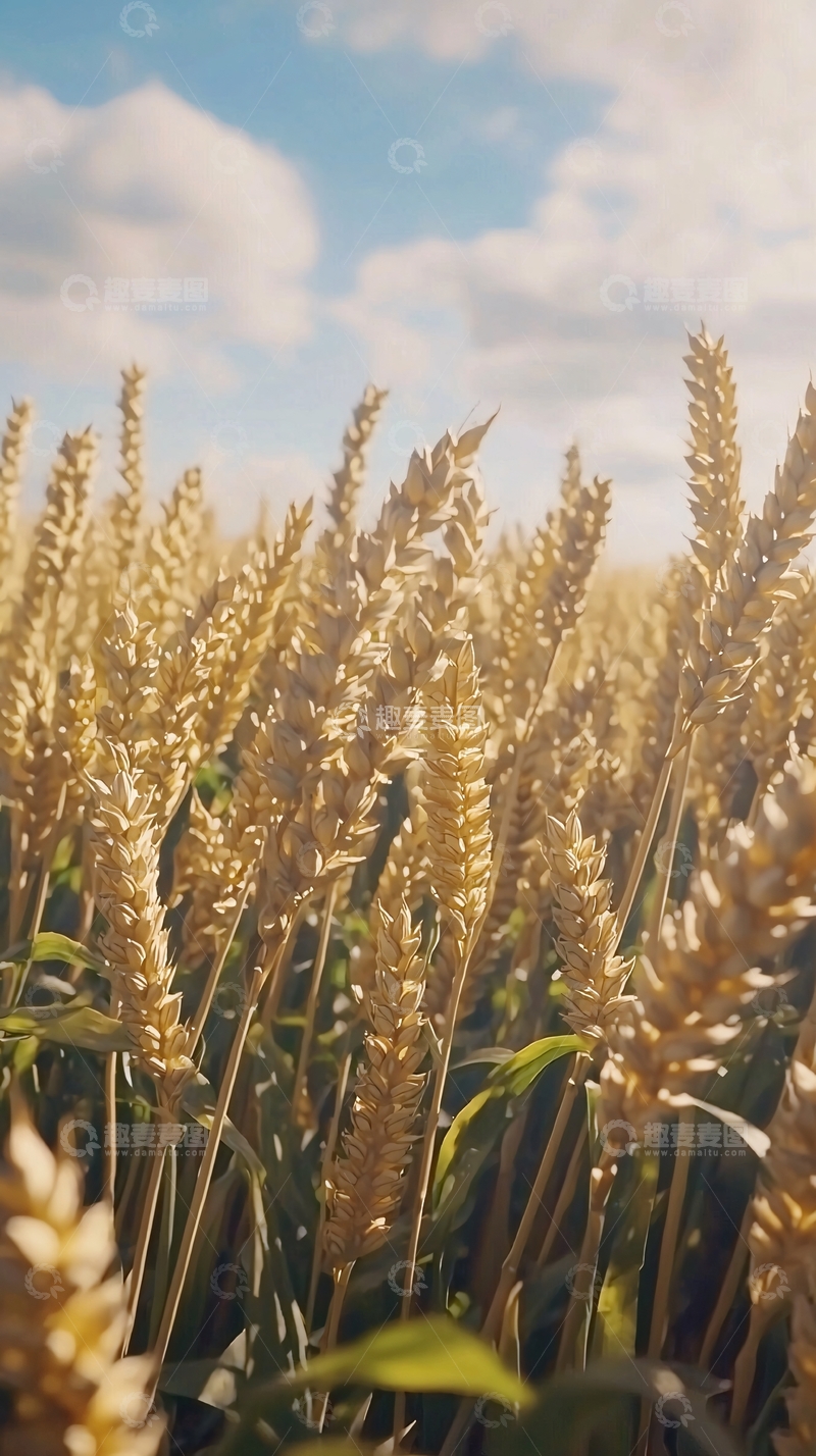 高清大图下载【趣麦麦图】金黄麦浪