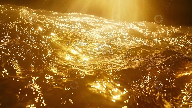 高清大图下载【趣麦麦图】金光闪闪的熔岩河流