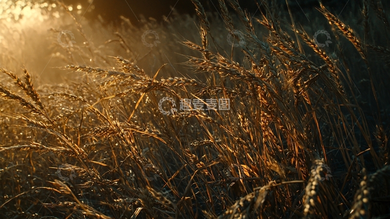 高清大图下载【趣麦麦图】金色麦田晨曦
