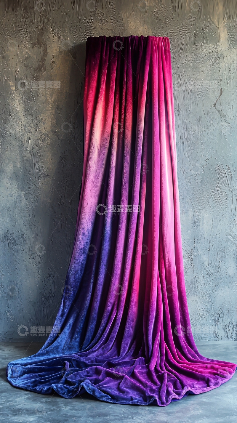 高清大图下载【趣麦麦图】-渐变色毛毯