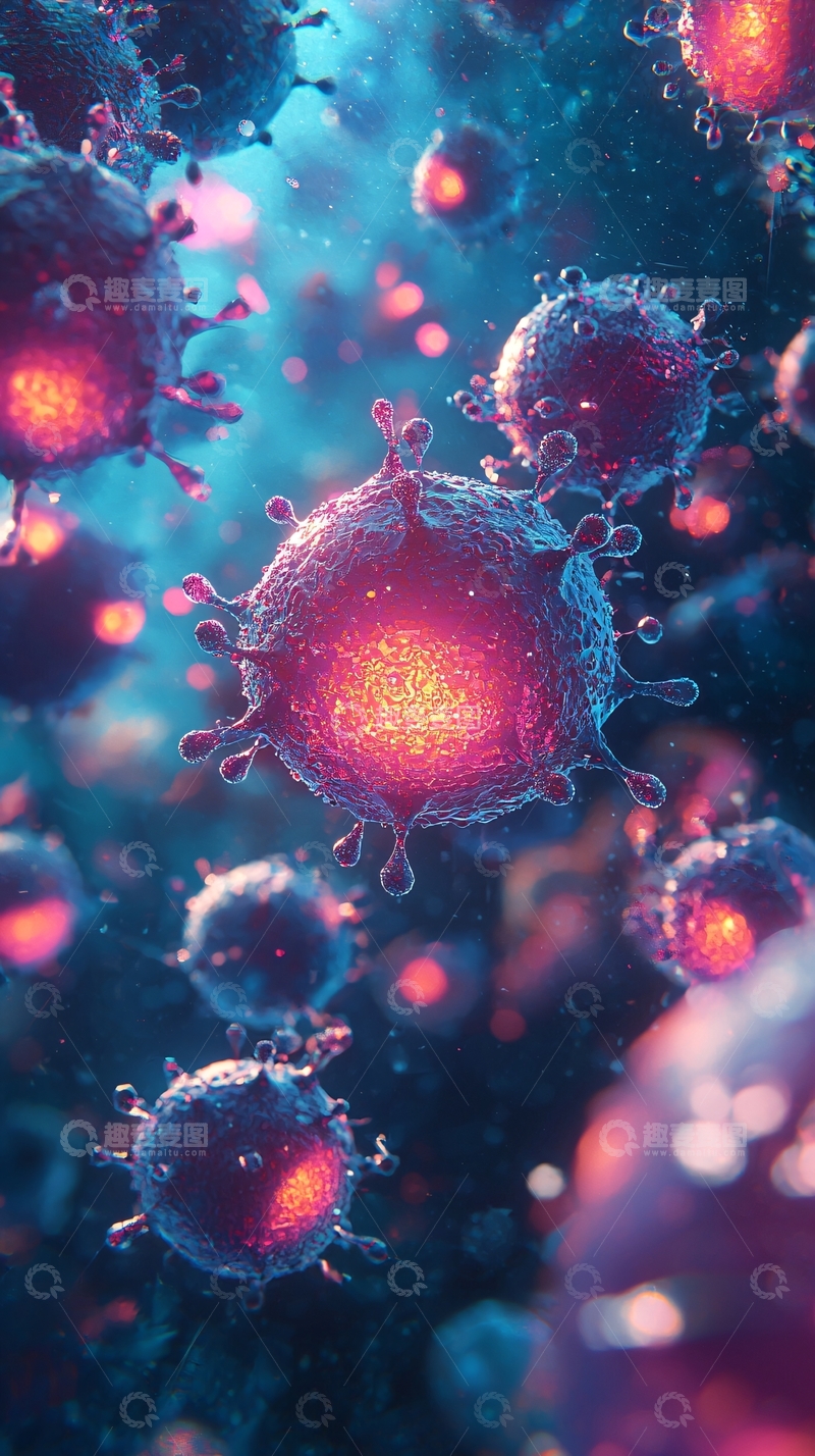 高清大图下载【趣麦麦图】微观病毒
