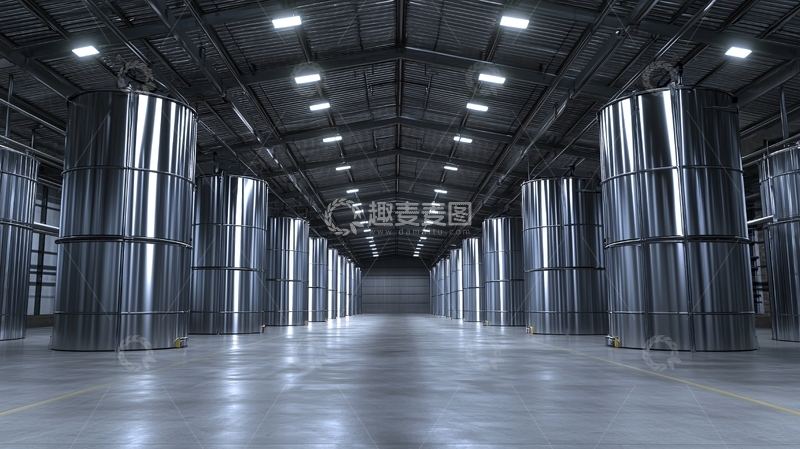 高清大图下载【趣麦麦图】大型工业厂房内部