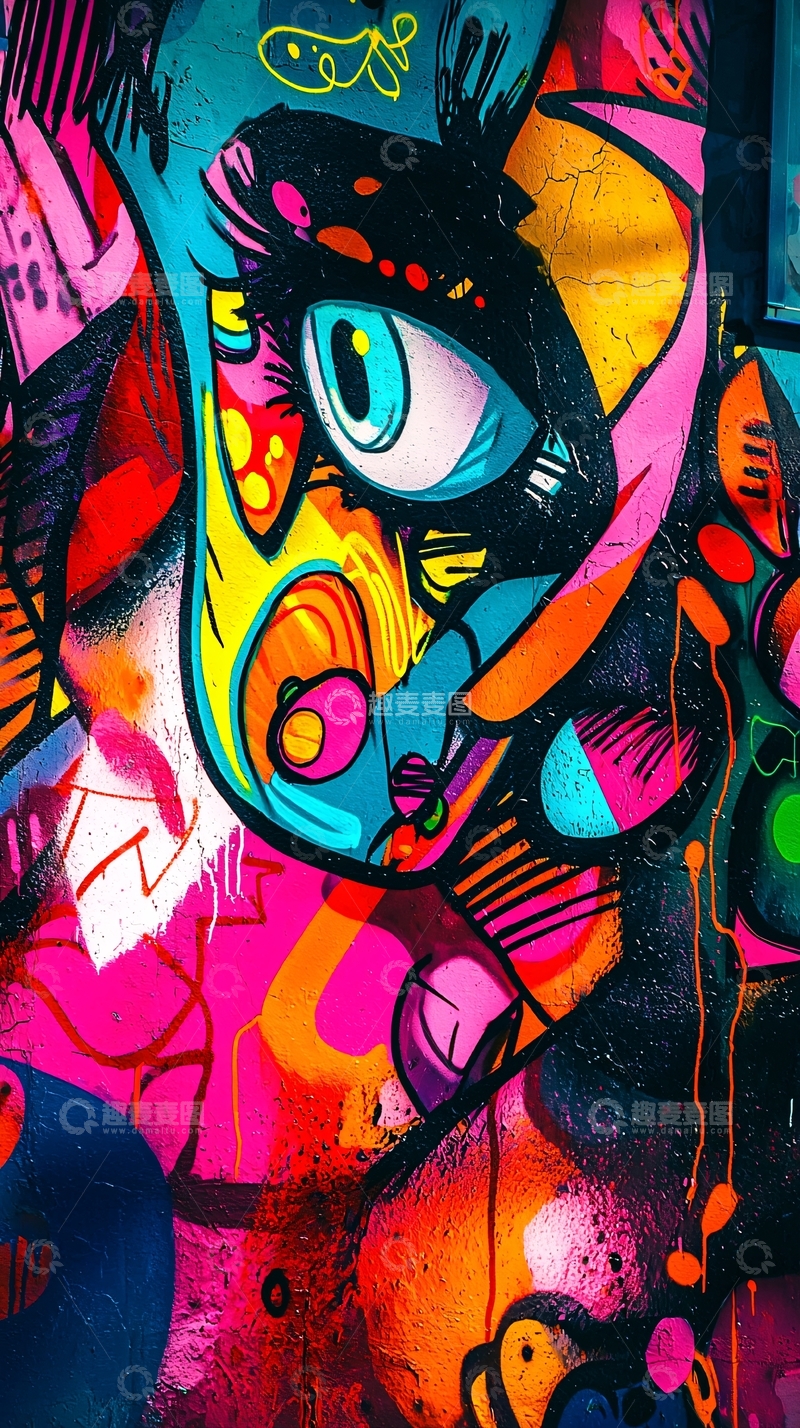 高清大图下载【趣麦麦图】多彩抽象涂鸦艺术