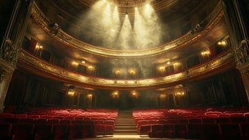 剧院内部灯光舞台
