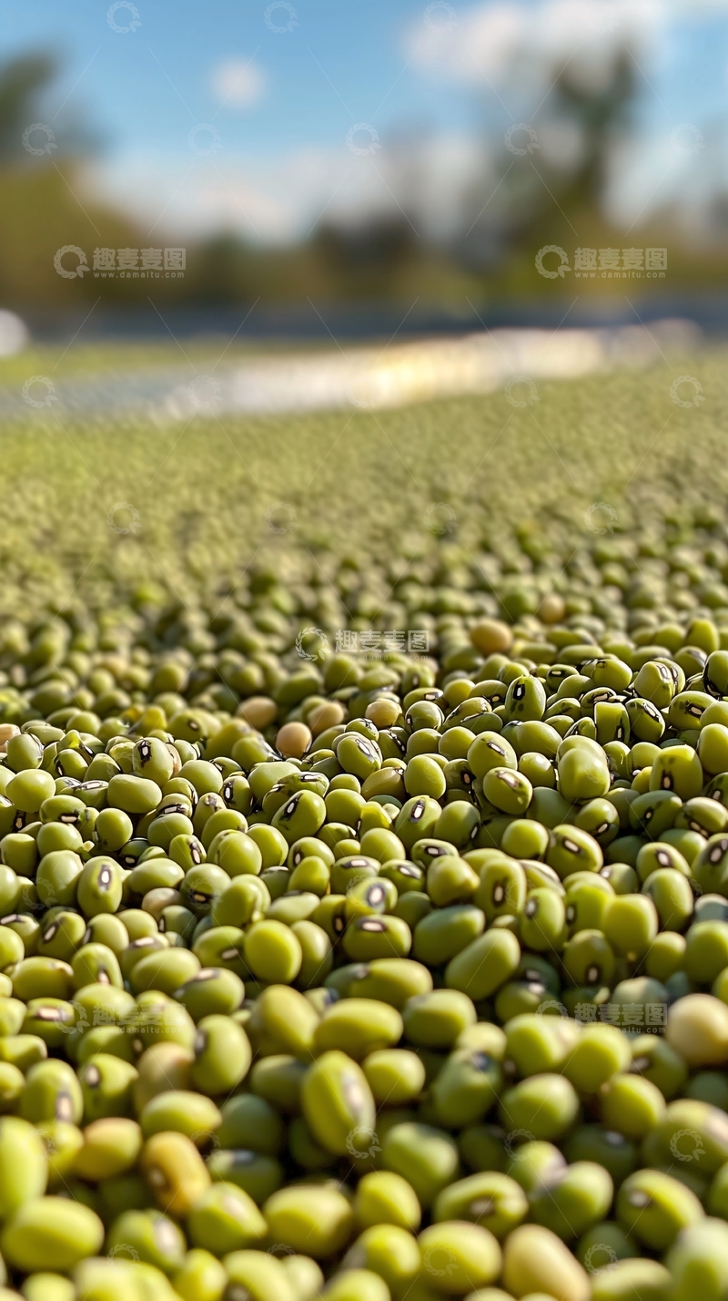高清大图下载【趣麦麦图】绿豆丰收