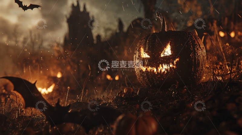 高清大图下载【趣麦麦图】万圣节南瓜灯34