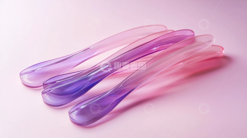 高清大图下载【趣麦麦图】渐变色硅胶小勺