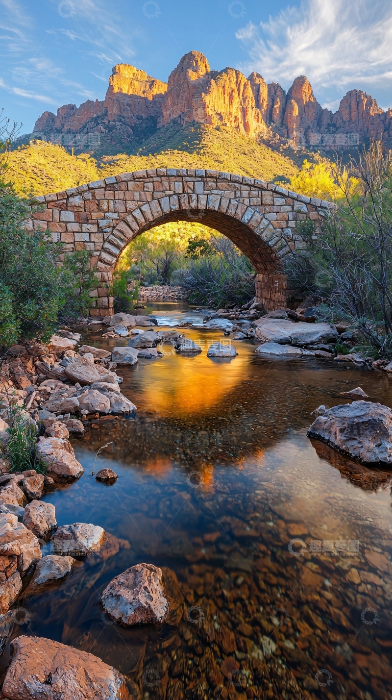 高清大图下载【趣麦麦图】石头拱桥