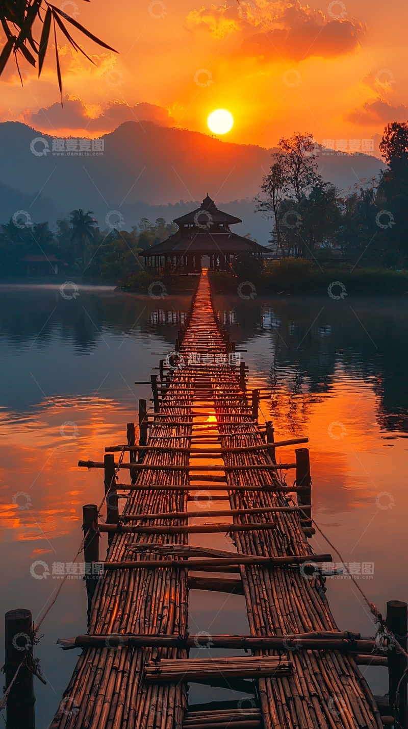 高清大图下载【趣麦麦图】日落美景