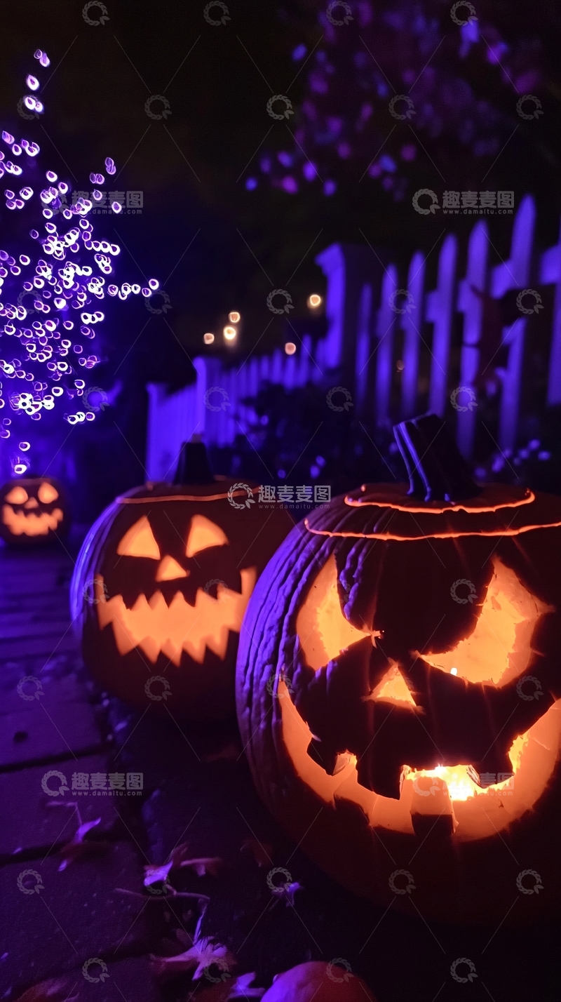 高清大图下载【趣麦麦图】万圣节南瓜灯33