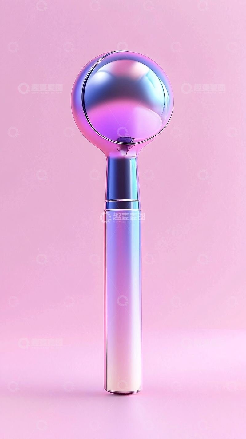 高清大图下载【趣麦麦图】梦幻渐变色球形化妆刷