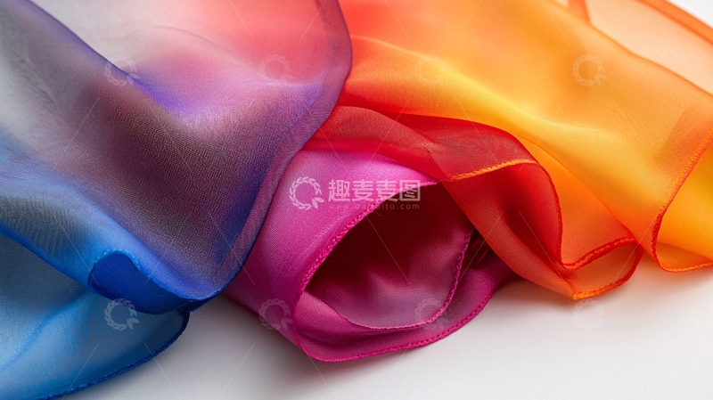 高清大图下载【趣麦麦图】渐变色丝绸面料