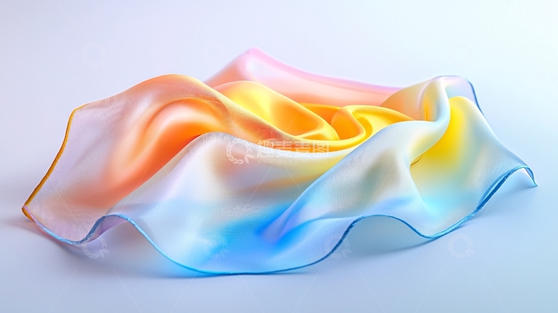 高清大图下载【趣麦麦图】彩色丝绸质感布料