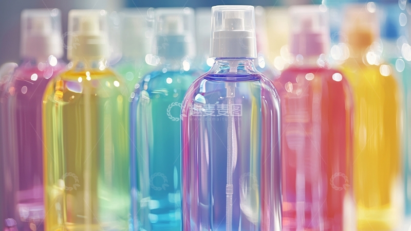 高清大图下载【趣麦麦图】彩色塑料瓶液体