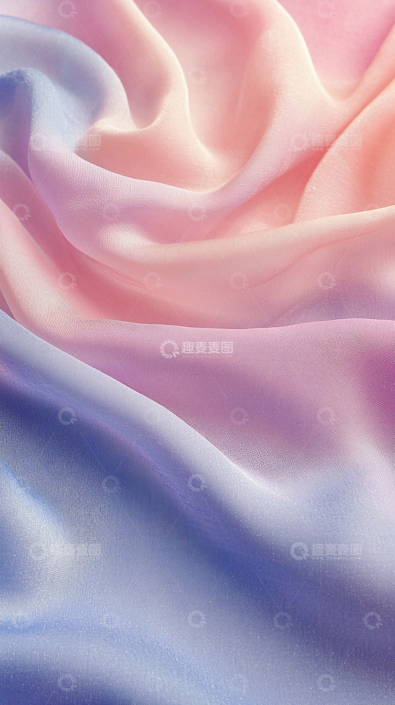 高清大图下载【趣麦麦图】渐变色丝绸布料