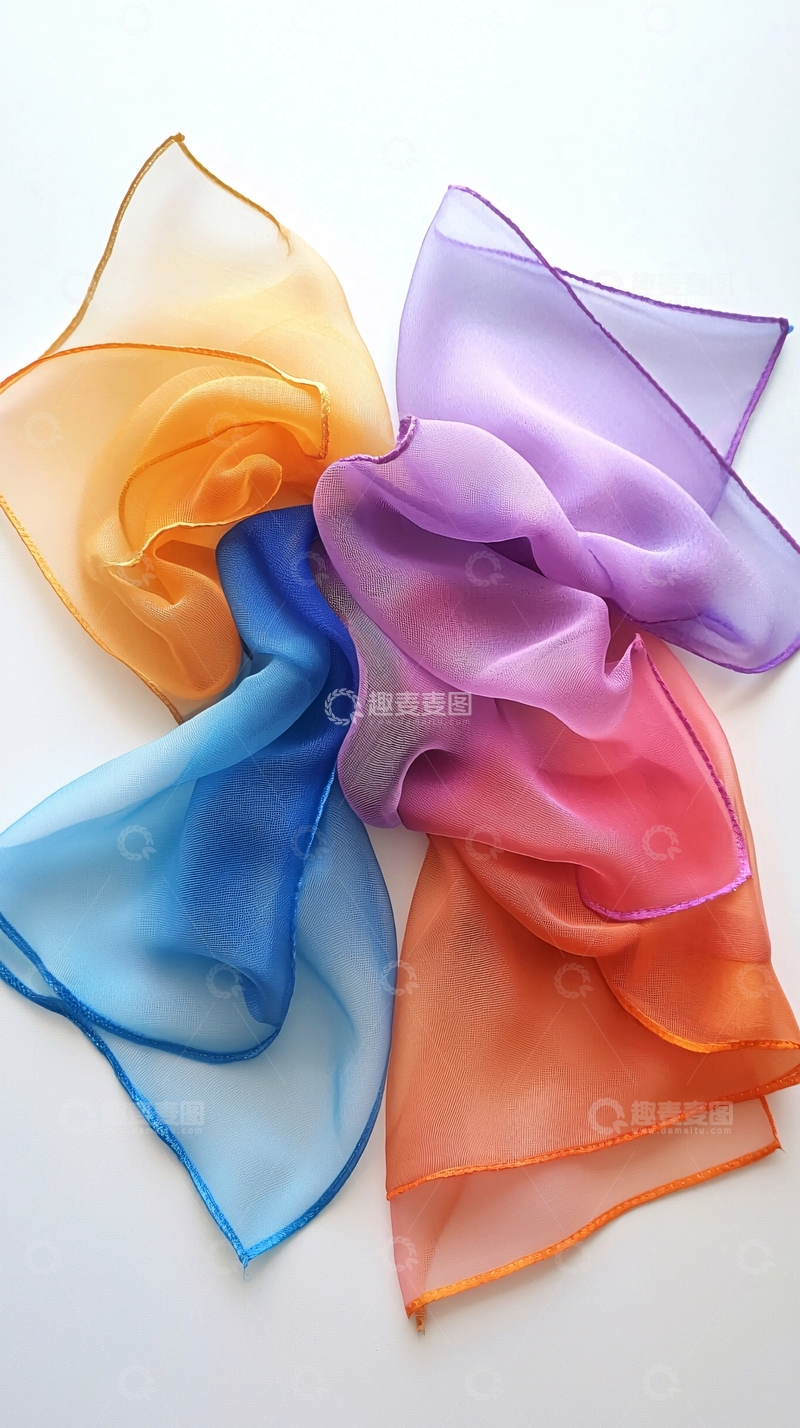 高清大图下载【趣麦麦图】渐变色丝巾