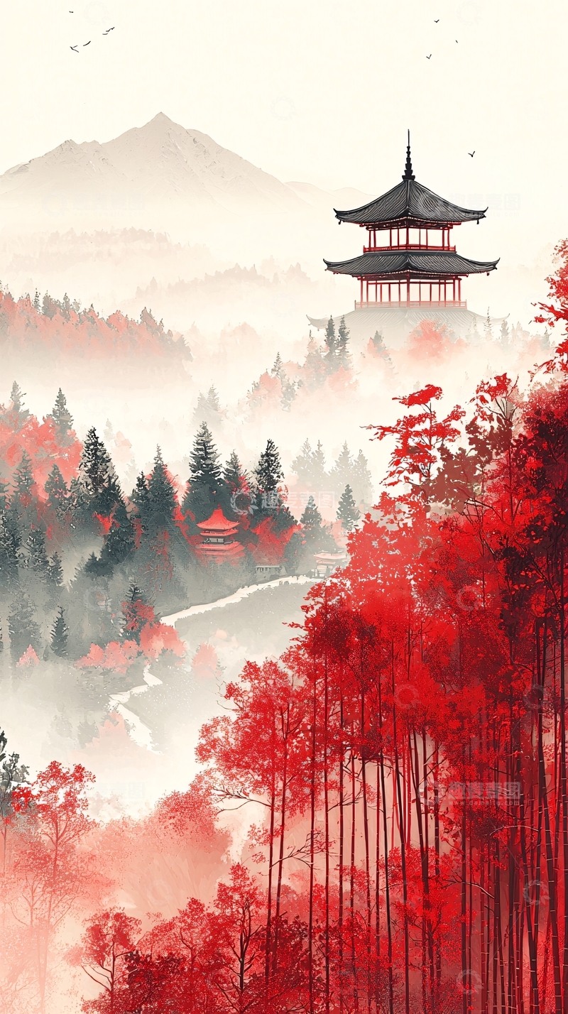 高清大图下载【趣麦麦图】水墨画