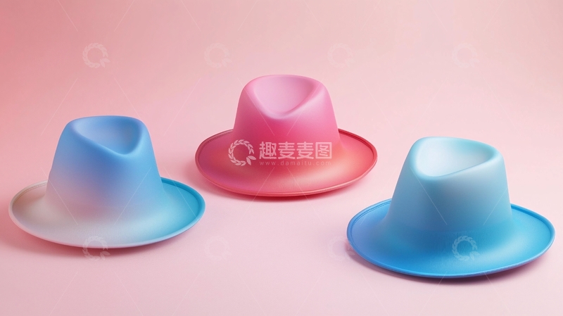 高清大图下载【趣麦麦图】渐变色帽子