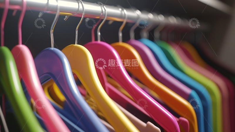 高清大图下载【趣麦麦图】彩色衣架