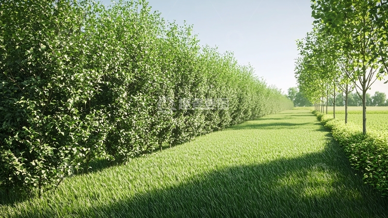 高清大图下载【趣麦麦图】绿树成荫的乡村道路