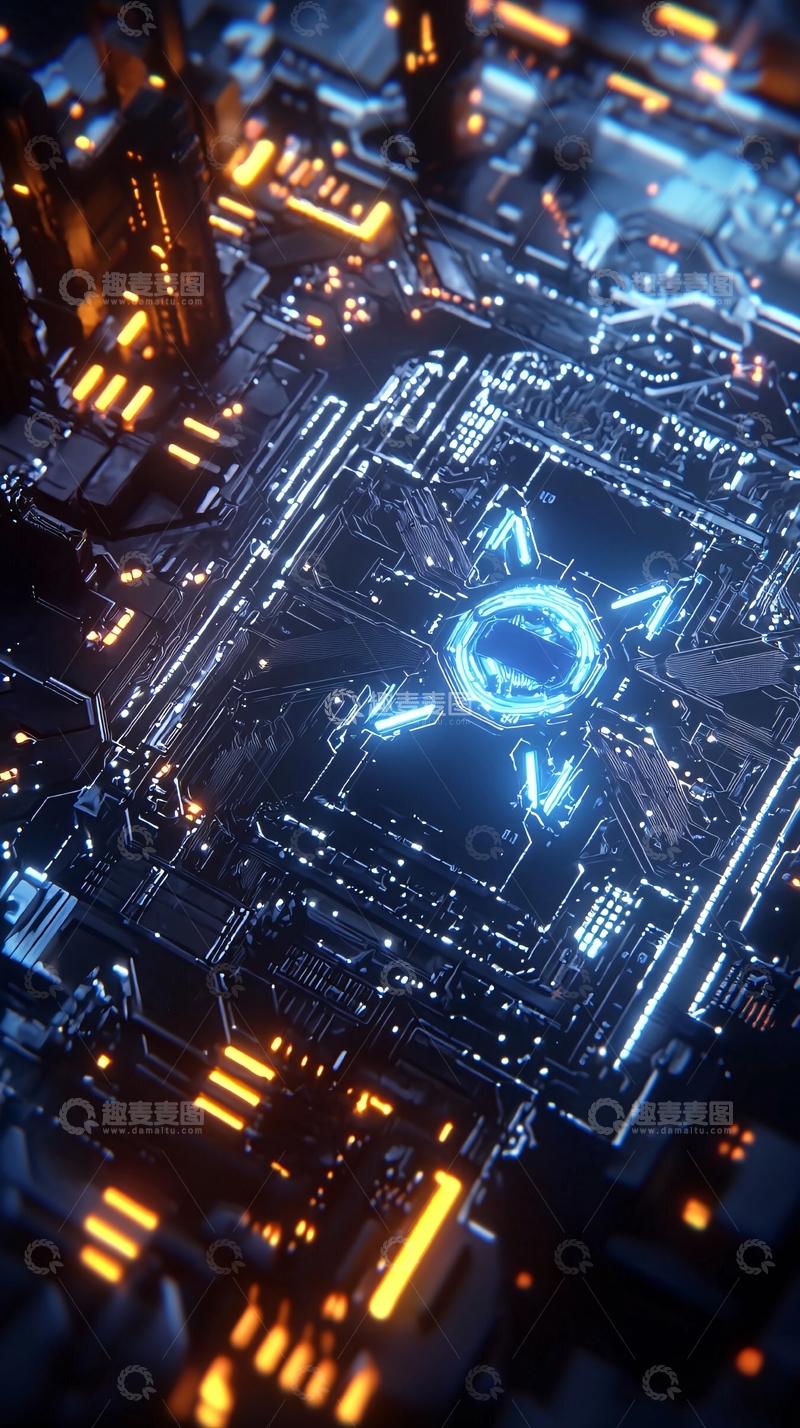 高清大图下载【趣麦麦图】科技感炫酷电路板