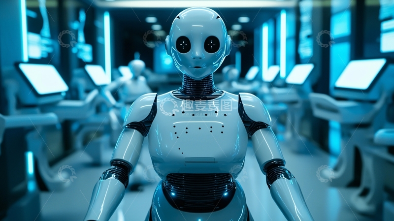 高清大图下载【趣麦麦图】未来科技感机器人
