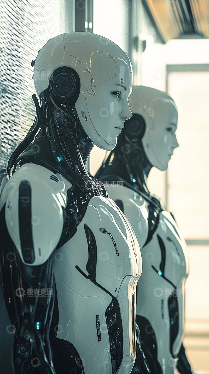 高清大图下载【趣麦麦图】未来感机器人