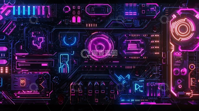 高清大图下载【趣麦麦图】炫酷科技感未来界面