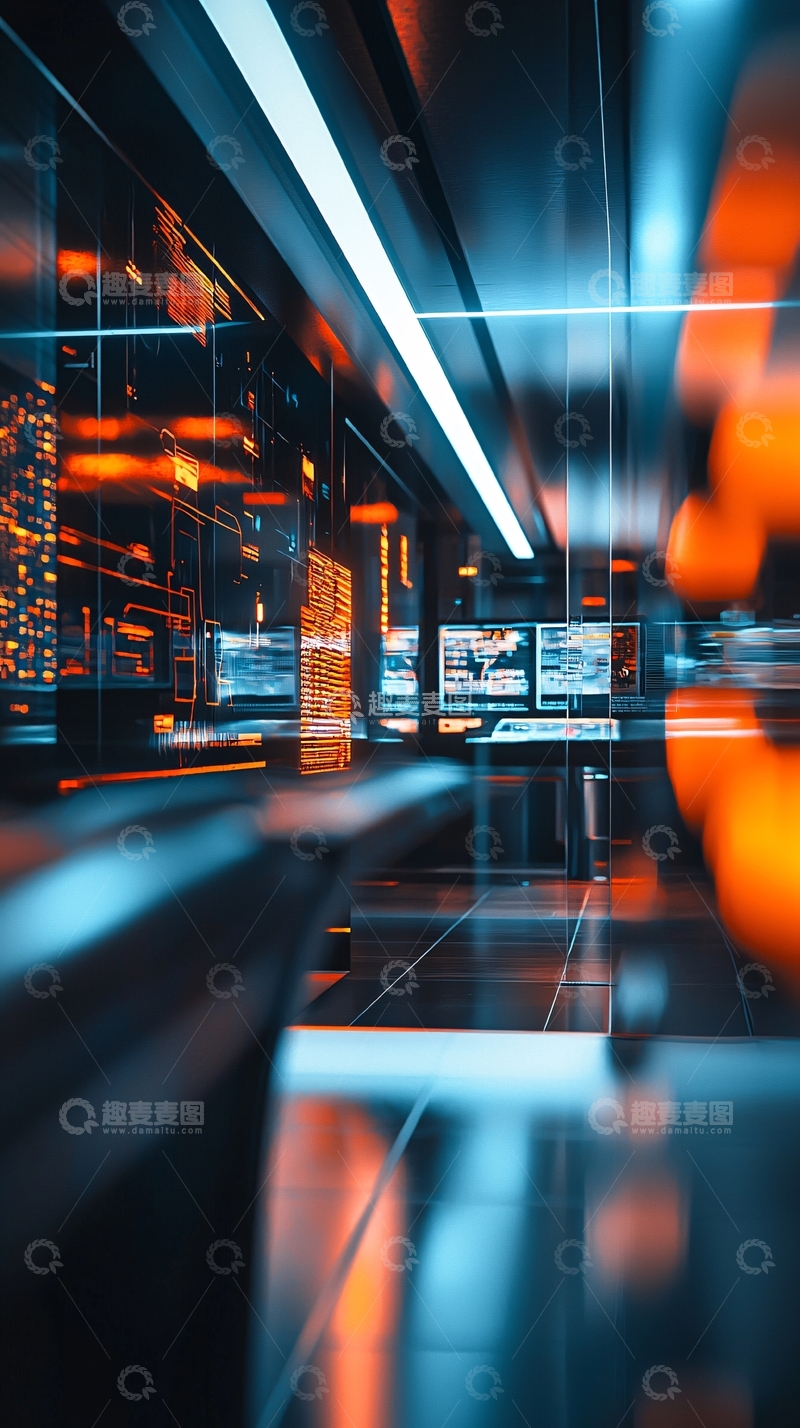 高清大图下载【趣麦麦图】未来科技感数据中心