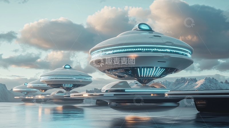 高清大图下载【趣麦麦图】未来科技飞船12